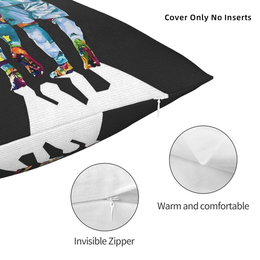 Cristiano Ronaldo Lionel Messi Square Pillowcase Polyester Linen Velvet Printed Zip Decor Home Cushion Cover