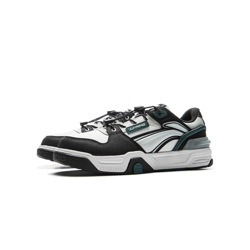 Li Ning Kids Sports Lifestyle Series Comfortable Fashion Kids Casual Shoes Kids Casual Shoes Black Standard-White YKCV036-11