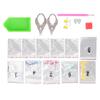 Rhinestone Earrings Waterproof Healthy Harmless Uniform Texture Beautiful Exquisite Shiny Ear Studs