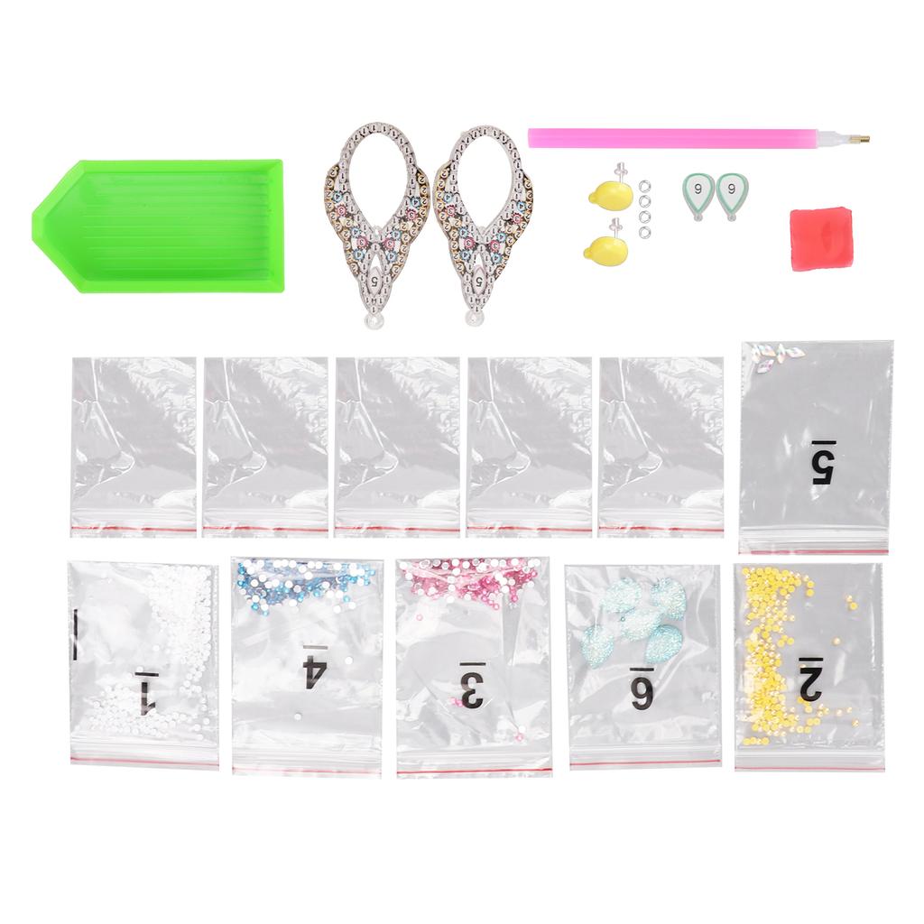 Rhinestone Earrings Waterproof Healthy Harmless Uniform Texture Beautiful Exquisite Shiny Ear Studs