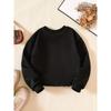 Kids Sweatshirt Creative Letter Pattern Fashionable Casual Crew Neck Sweatshirt Is Suitable for Daily Party Holiday Gifts