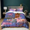 3-teiliges Pink Panther Show Bettwäsche-Set Leichte Bettbezug-Garnitur Einzelbett Gemütlich Ultra Weicher Bettbezug mit Kissenbezügen
