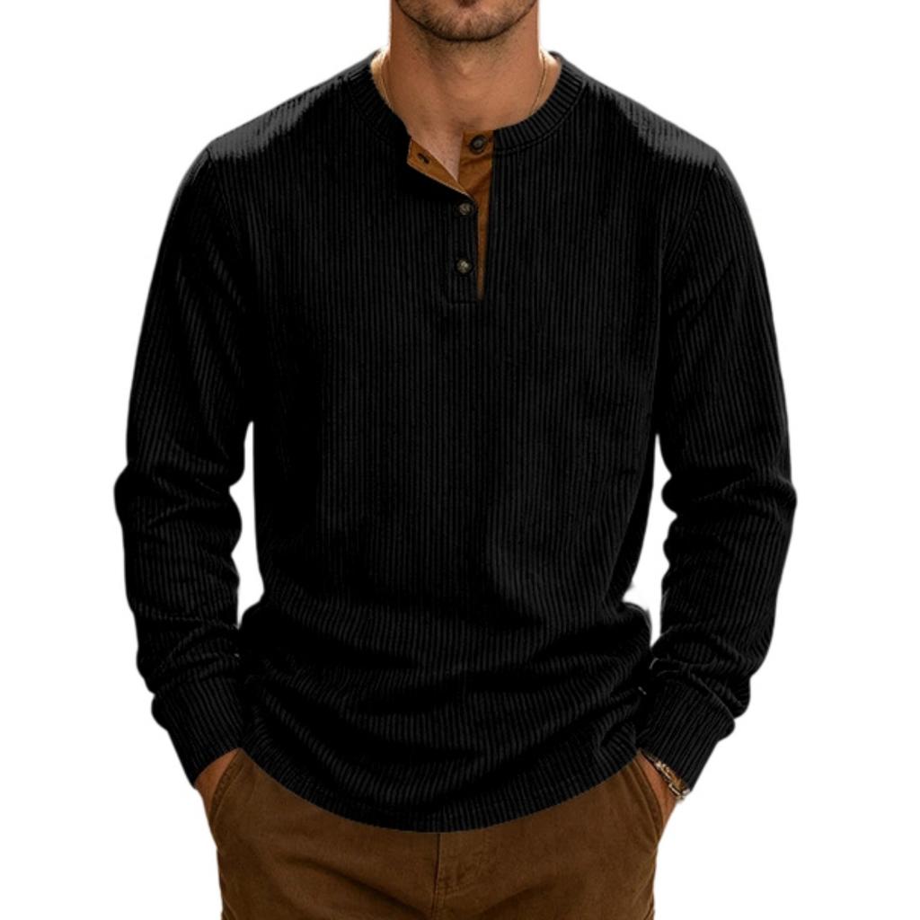 Men's Corduroy Long Sleeve Slim Fit Shirt Casual Everyday Wear
