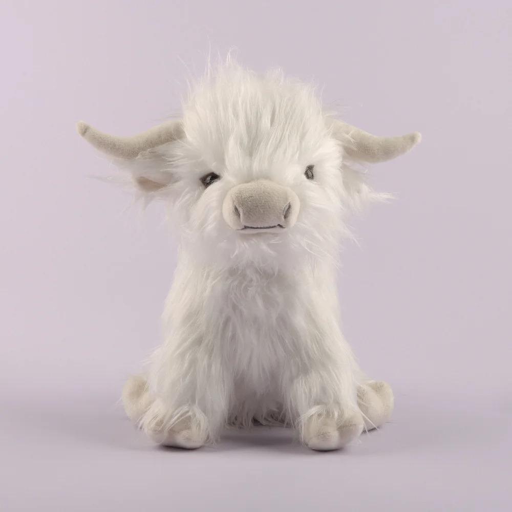 25 cm Simulation Highland Kuh Plüsch Tier Puppe Weiche Angefüllte Highland Kuh Plüsch Spielzeug Kawaii Kinder Baby Geschenk Spielzeug Hause zimmer Dekor