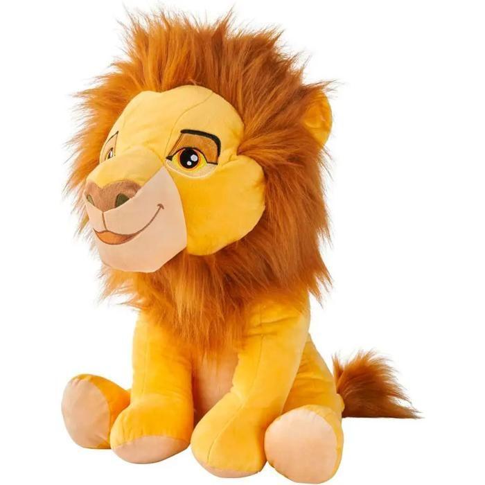 Peluche - SIMBA - Simba Mufasa - Licence Disney - Jaune - Entretien facile