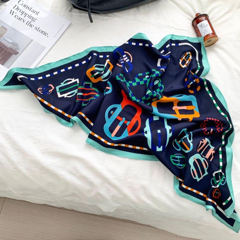 Cashew flower silk scarf new trend bag headscarf headband neck protector scarf scarf small shawl triangle scarf fart curtain