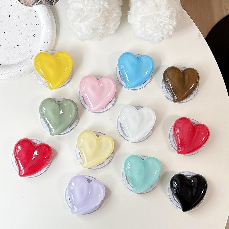 Simple Magnetic Attraction Is Suitable For Magsafe Mobile Phone Airbag Bracket Three-Dimensional Love Ring Folding