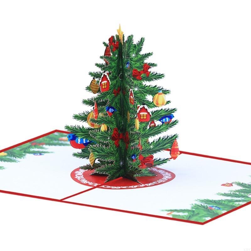 

PopUp Christmas Tree Card Greeting Card Beautiful Craftsmanship for Holiday X3UC China Mainland