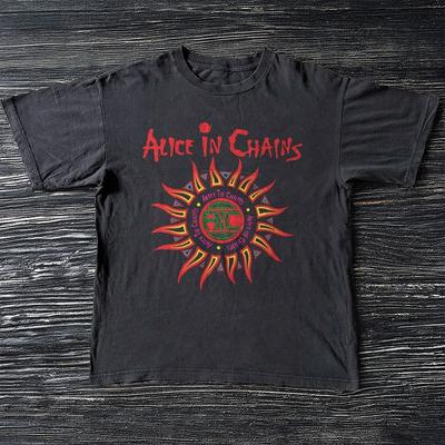 Alice In Chains Logo Black Cotton Tshirt Unisex T-Shirt