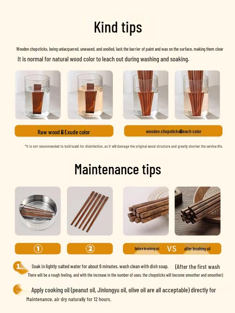 Red Sandalwood Chopstick Gift Set: Unlacquered, Unwaxed Solid Wood for One Person