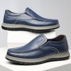 Fashion Men's Casual Loafers Fashion Handmade Leather Shoes Classic Business Dress Shoes for Men Driving Shoes Elderly Loafers Moccasins
