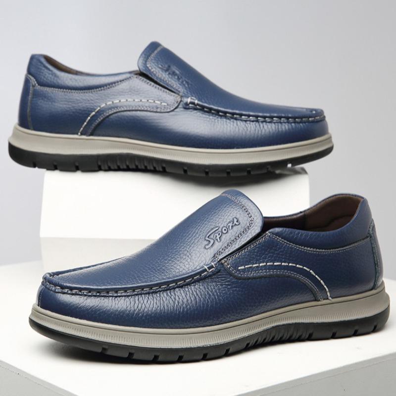 Mocassins Casuais Masculinos Sapatos de Couro Feitos à Mão Sapatos Sociais Clássicos para Homens Sapatos de Condução Mocassins para Idosos