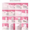 Assembly Makeup Mini Table Multifunctional Cosmetics Storage Rack With Rotating Mirror Skin Care Products Organizer Drawer Shelf