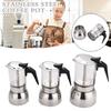 Luxury Italian Coffee Maker-Stainless Steel Moka Pot With, Stovetop Espresso Machine (4/6/9 Cup) Perfect Gift for Coffee Lovers