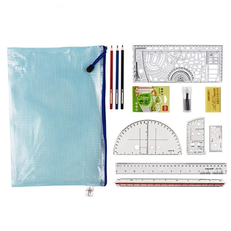 Shuangyu 10-Piece Tactical Topographic Mapping Ruler Set