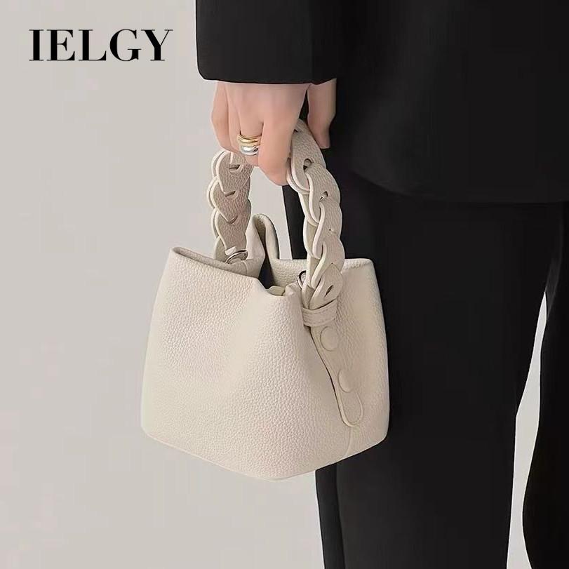 IELGY Ladies Portable One-Shoulder Messenger Bucket Bag
