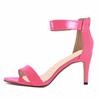Nové Dámské Sandály Lodičky 9cm Sexy Otevřená špička Vysoké podpatky Přezka Tenký podpatek Letní Pásek ke kotníkům Sandály Společenské šaty Svatební boty bota