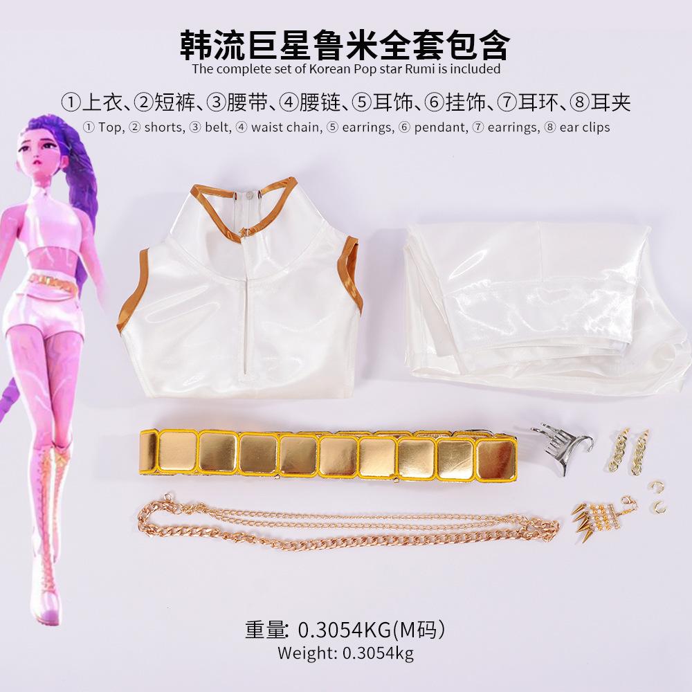 Nová korejská dívčí skupina K-Pop Lovci démonů Cos Shaka Chlapec Démonický chlapec Skupina Cosplay Anime