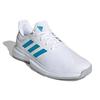 Adidas GameCourt White Sonic Aqua Men Sneakers Cloud-White Grey-Two GZ8514