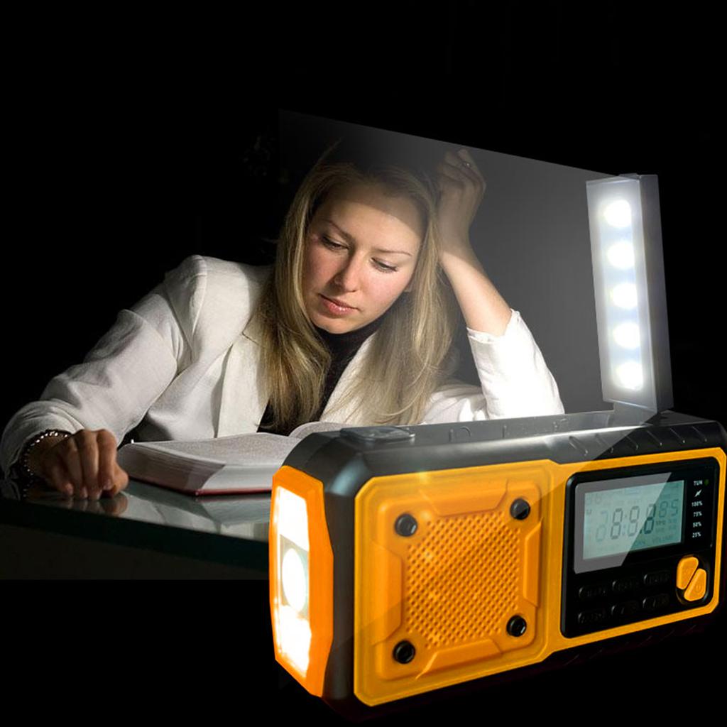 Emergency Weather Radio Outdoor Solar Hand Crank Radio Digital FM AM WB Radio
