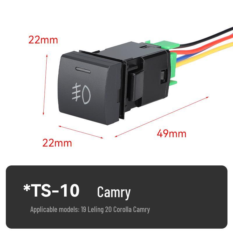 Universal Car Fog Light Switch for Toyota, Honda, Nissan, Renault, Mitsubishi, Isuzu, Hyundai - Button & Modification Compatible