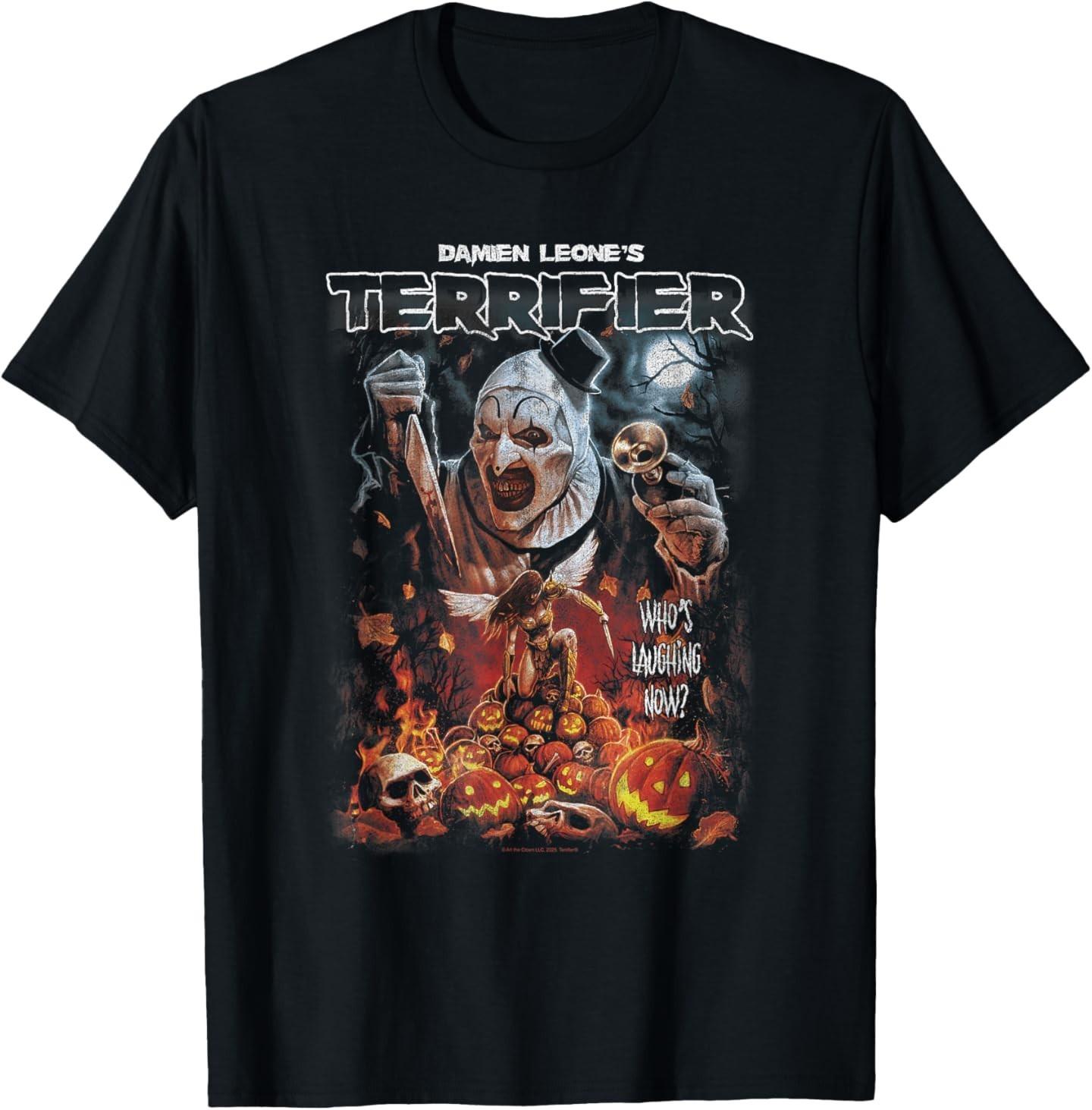 Terrifier Art the Clown Halloween Poster Horror T-Shirt Mens Womens Tees Top S