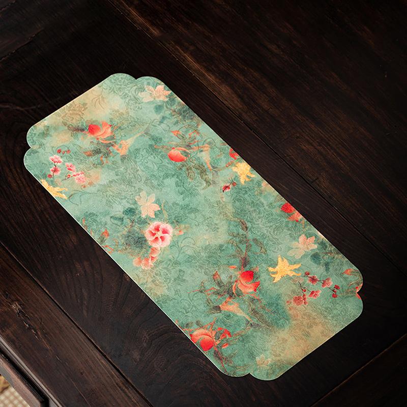 Chinese-Style Retro Zen-Inspired Double-Sided Waterproof And Non-Slip Tea Table Mat, Dry Brewing Mat, Long Table Runner