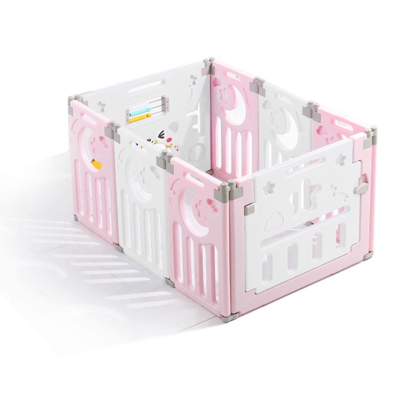Foldable Indoor Baby Playpen: Safe Crawling Mat & Walker Guardrail Toy Fence