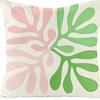 Modern Ins Style Pink Girl's Heart Pillow Case Nordic Linen Cushion Sofa Bedside Pillow
