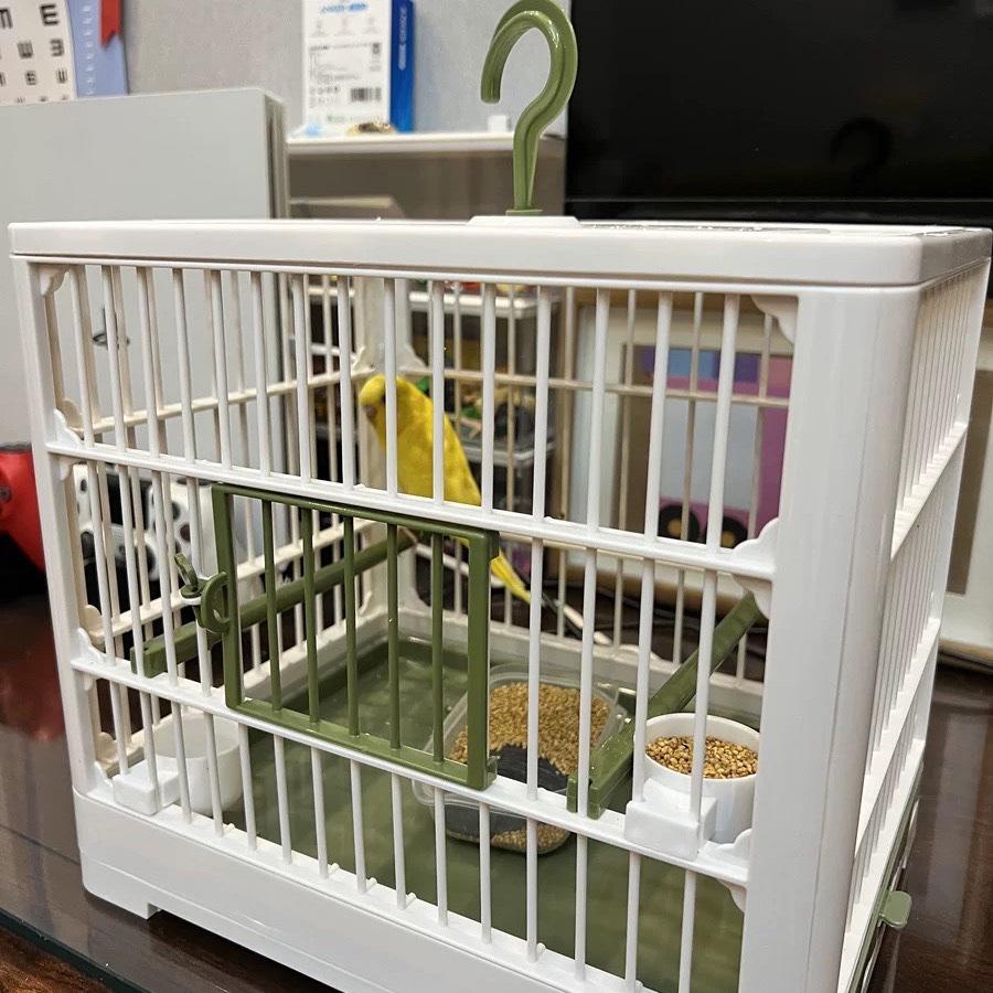 Portable Bird Cage Parrot Villa Cage Large Space Breathable Bird Walking Artifact Outdoor Take-out Ornamental Cage Small Bird