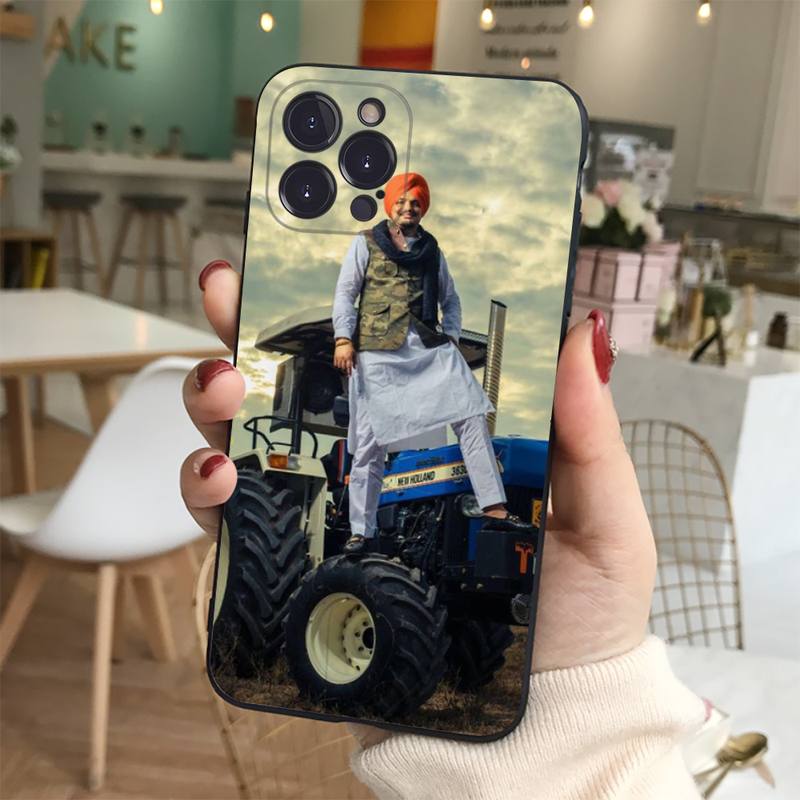 Indian Rapper Sidhu Moose Wala Phone Case Silicone Soft for iphone 14 13 12 11 Pro Mini XS MAX 8 7 6 Plus X XS XR Cover