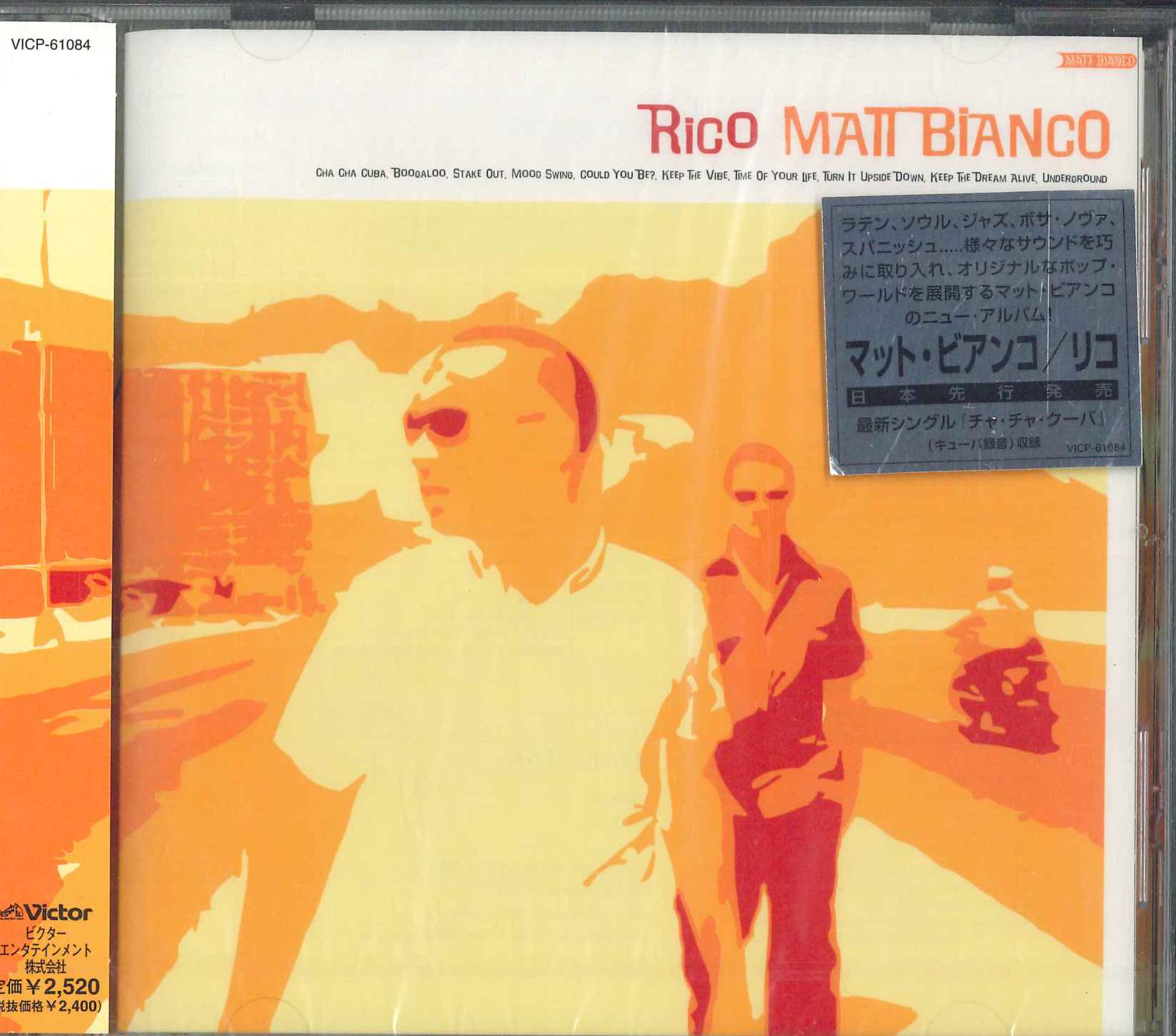 

CD MATT BIANCO - Rico VICP61084PROMO Victor 2000 Japan World Music Used