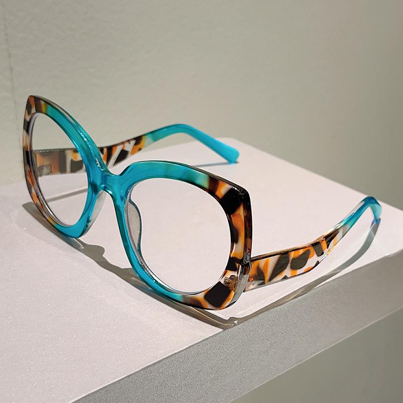 Irregular Rim Glasses Women Fashion Patchwork Blue Light Blocking Optical Frames New Trendy Stylish Brand Design Eyewear