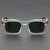 High Quality Stylish Designer Style High End Trendy Travel Friendly Retro Square Shaped Male Female Sun Glasses