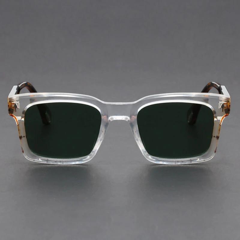High Quality Stylish Designer Style High End Trendy Travel Friendly Retro Square Shaped Male Female Sun Glasses