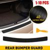 Accessories Rear 1-10Set Bumper Trunk Fiber Lip Tail Black Protect CarbonSticker