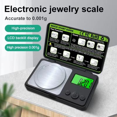 0,001g Hohe Genauigkeit Mini Digitale Waage Schmuck Milligramm Waagen Tragbar Küche Backen Waage 50/100g Milligramm Waage Elektronische Display Waagen