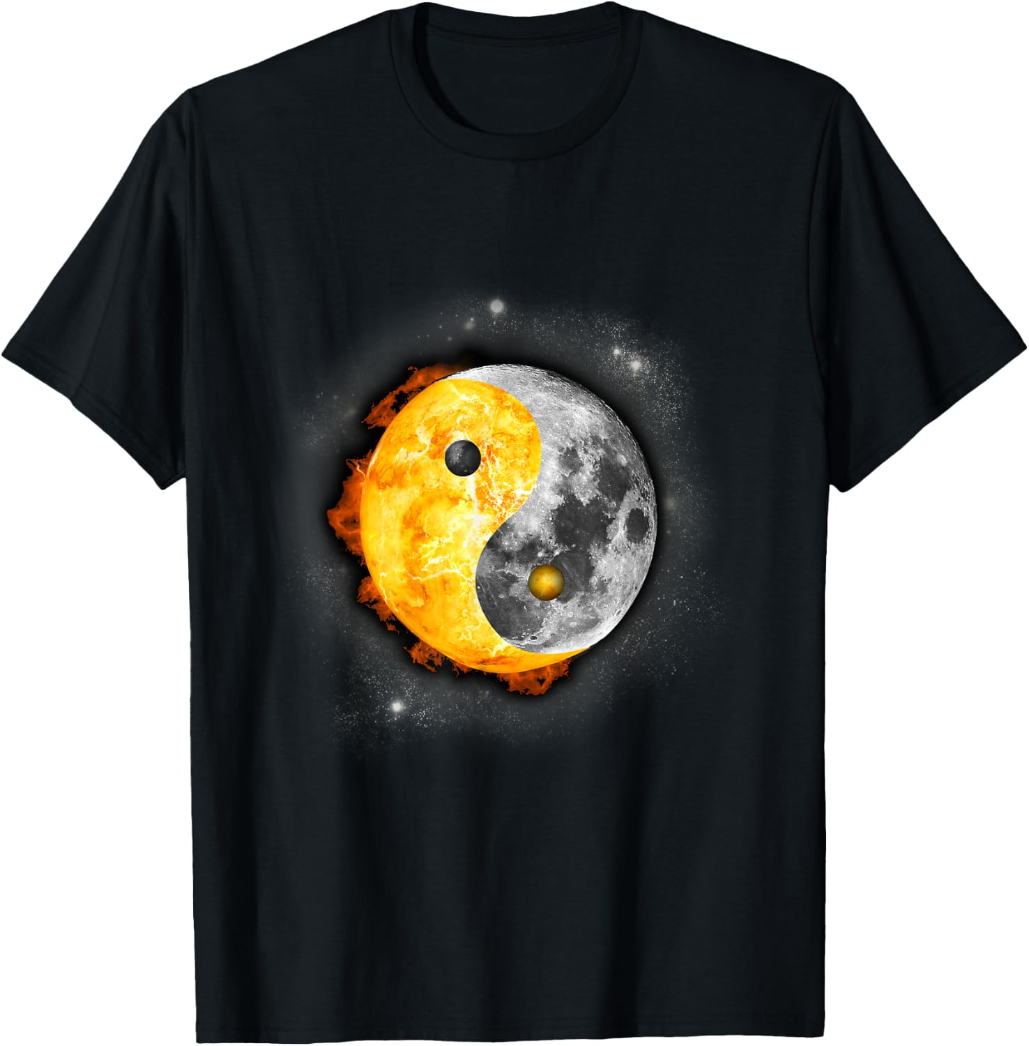 Yin Yang Total Solar Eclipse Gift T-Shirt Unisex T-Shirt L