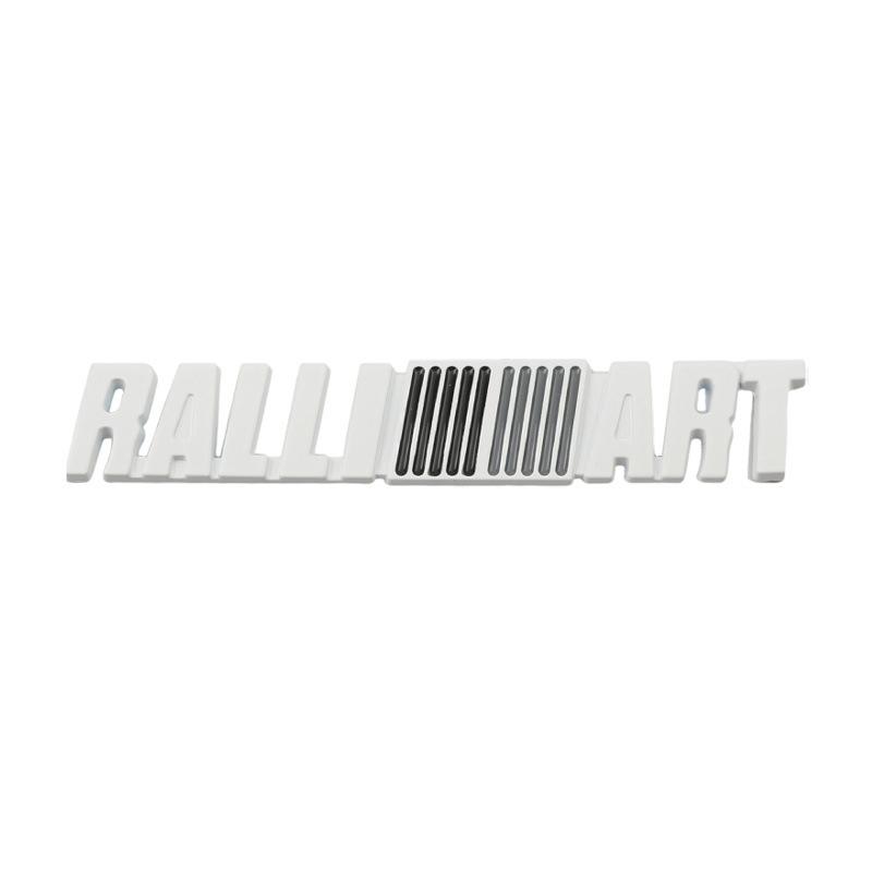 Car Rear Trunk Grill Ralliart Logo Sticker For Mitsubishi L200 Lancer Outlander Pajero Triton RVR ASX EVO Emblem Grille Badge