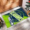 Tappeto in Velluto Cristallo Seattle Seahawks Morbido Anti?Tappetino Antiscivolo Comodo per Casa Soggiorno Camera da Letto Tappeto Decorativo