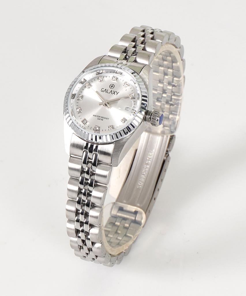 Gaelleogsi 5 Atm Couple Watch Women'S Metal Wristwatch Qt7013Fa