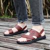 Men's Sandals Summer Leather Soft-soled Non-slip Beach Shoes 2025 New Casual Dual-purpose Outer Wear Cool Slippers