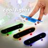 6Pcs Light Up Finger Toys Professional Finger Skateboard, Mini Skateboard Fingerboards for Creative Fingertips Movement, Novelty Toys for Adults and
