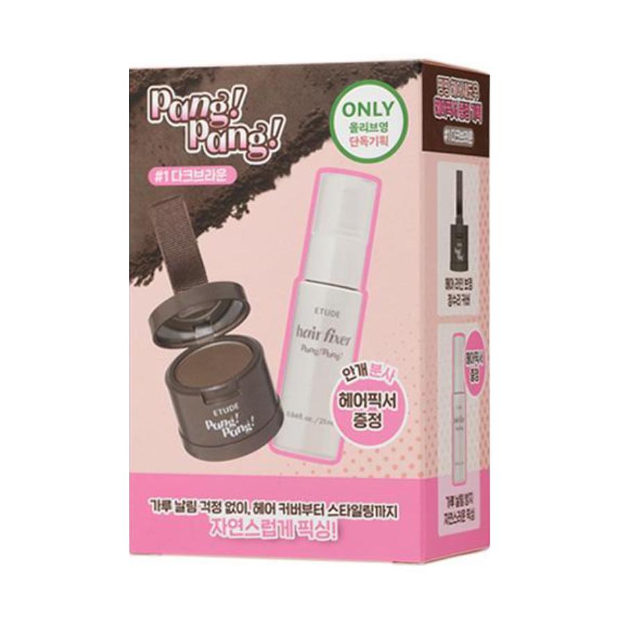Etude House Pang Pang Тени для волос 3,5 г – Пудра для заполнения линии роста волос 01 Dark Brown