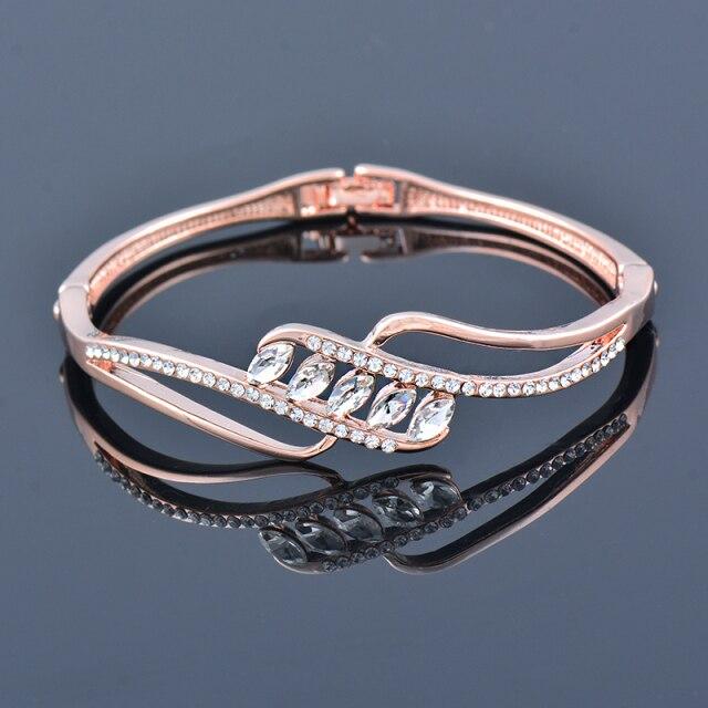 Kioozol Japanese Korean Style Niche Simple Bracelet Rose Gold Silver Color Cz Bracelet For Women 'S Jewelry  Trend Zd1 Ko1