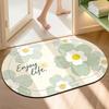 Diatomaceous Earth Mat Quick-Dry Toilet Carpet Bathroom Household Foot Mat Water-Absorbent Bathroom Mat Dirt-Resistant Non-Slip Mat