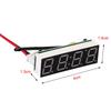 3 In 1 Car Temperature Clock High Precision Electronic Clock Voltmeter Luminous Digital Temperature Gauge Automobile Accessories
