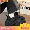 2025 Autumn New Sports Shoes Women's Popular Little White Shoes Breathable and Versatile Niche Light Casual Height Increase Dad Shoes
