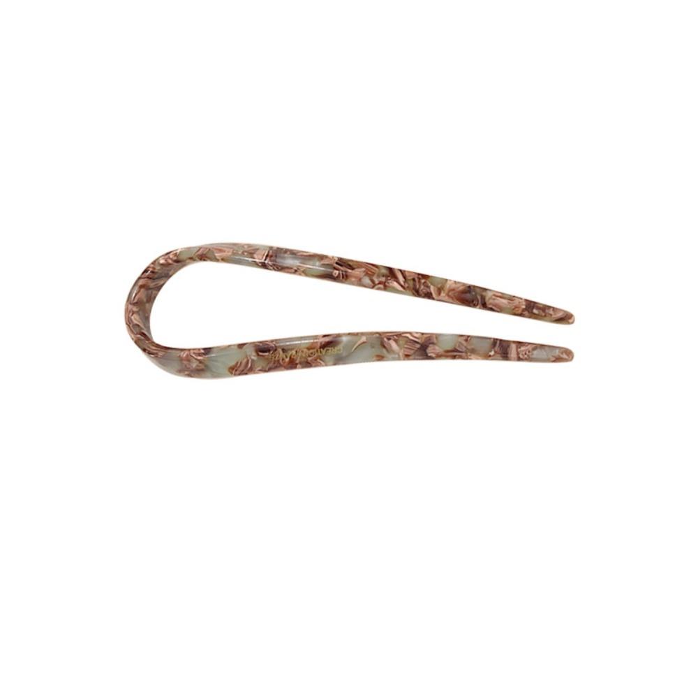 Headdress U-shaped Hair Stick Geometric Chinese Style Hair Fork Elegant Acetate Hairpin  Girls