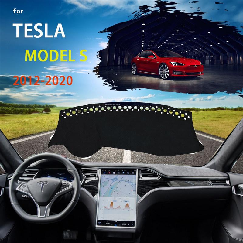 Dashboard Cover Dash Mat for Tesla Model S 2012~ Pad Cushion Sun Nonslip Parasol Accessories 2013 2014 2015 2016 2017 2018
